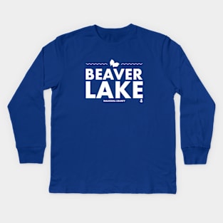 Waukesha County, Wisconsin - Beaver Lake Kids Long Sleeve T-Shirt